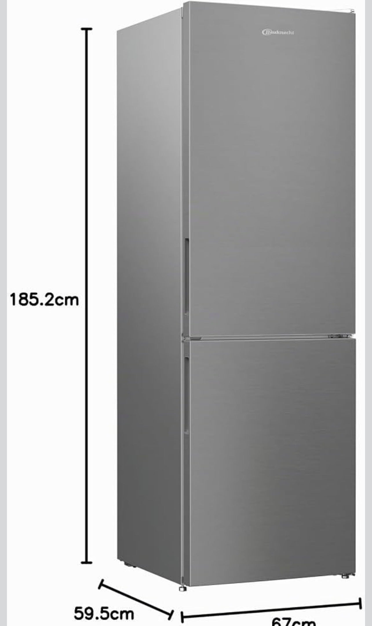 Frigorifero combinato silver Bauknecht - KGLR185IN