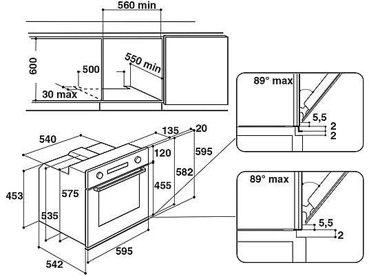 FORNO DA INCASSO INDESIT AV